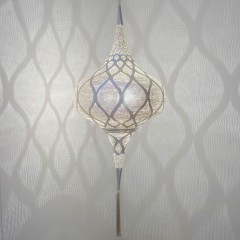 HANGING LAMP GRCM BRASS SILVER PLATED 80 - HANGING LAMPS